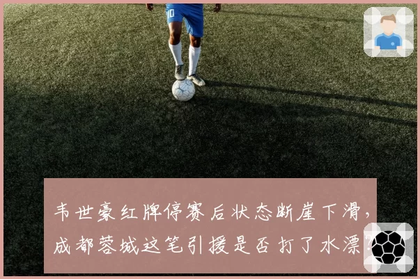 韦世豪红牌停赛后状态断崖下滑,成都蓉城这笔引援是否打了水漂?